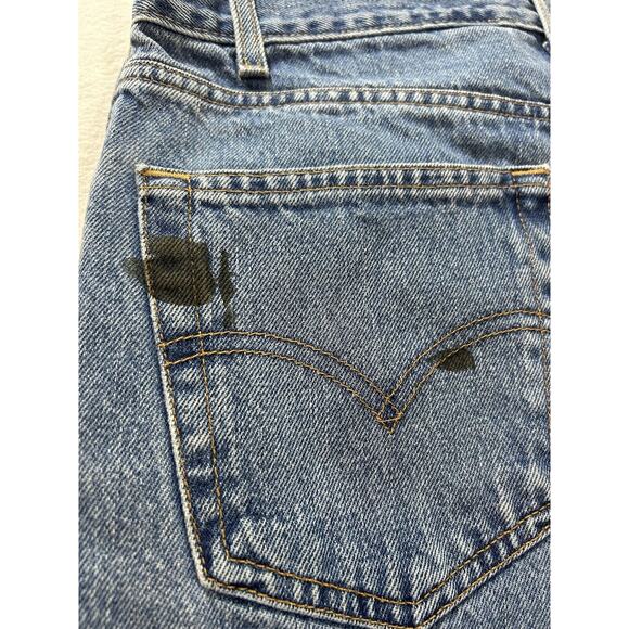 Vintage Levis 505 Jeans Mens 34x34 Red Tab Denim Reg fit Straight Leg WORN - Picture 4 of 7